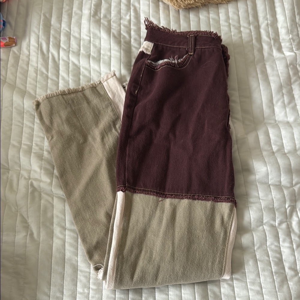 Patchwork Baggy Jeans